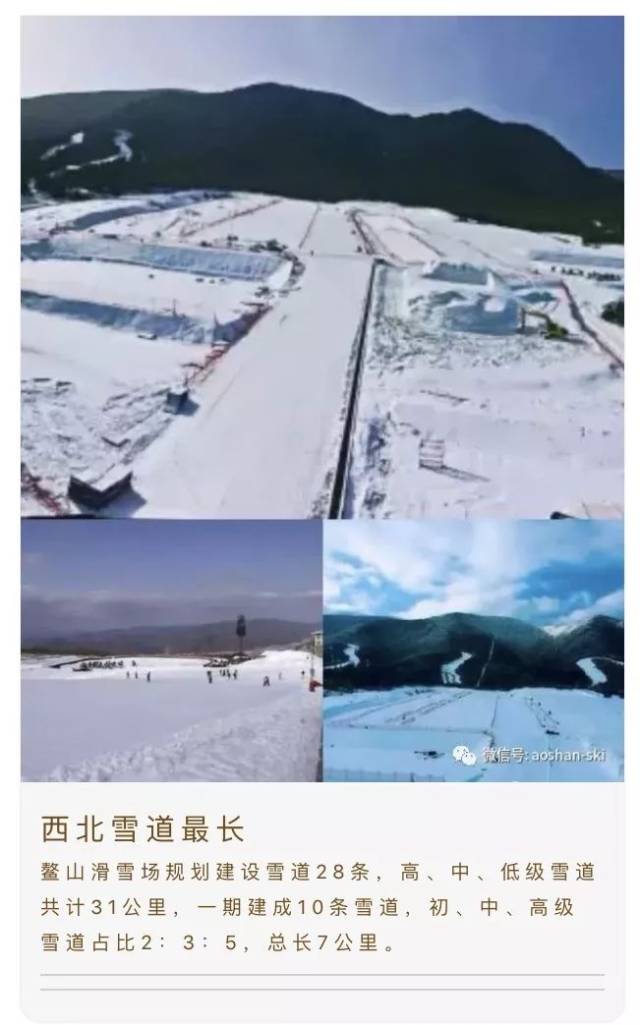 鳌山滑雪场坡度图片