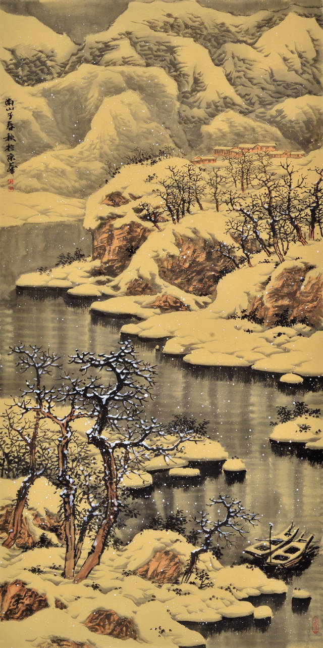 100幅山水雪景的画法(一生受益的国画教程~)