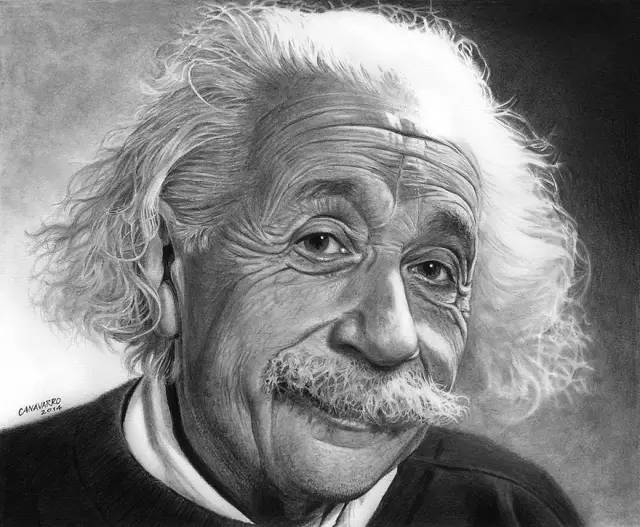 爱因斯坦图片头像素描图片