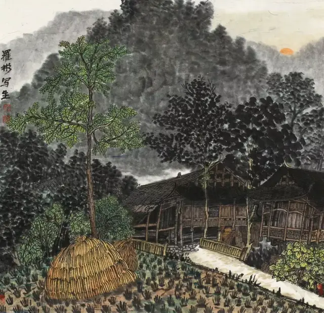 凝墨焕彩写乡情一罗彬(张家界)山水画作品展在北京举办