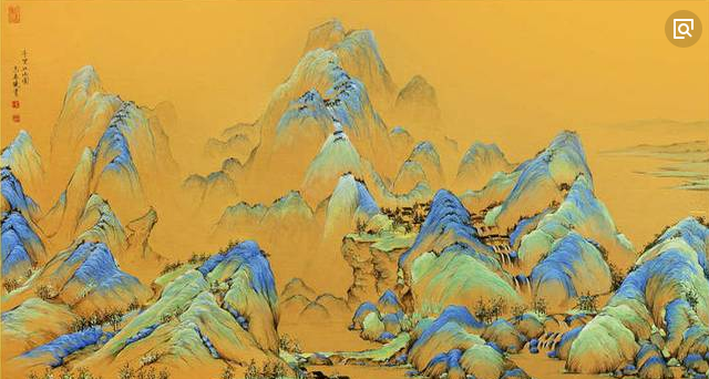 国宝：《千里江山图》，中国十大传世名画之一，古代绘画的巅峰_