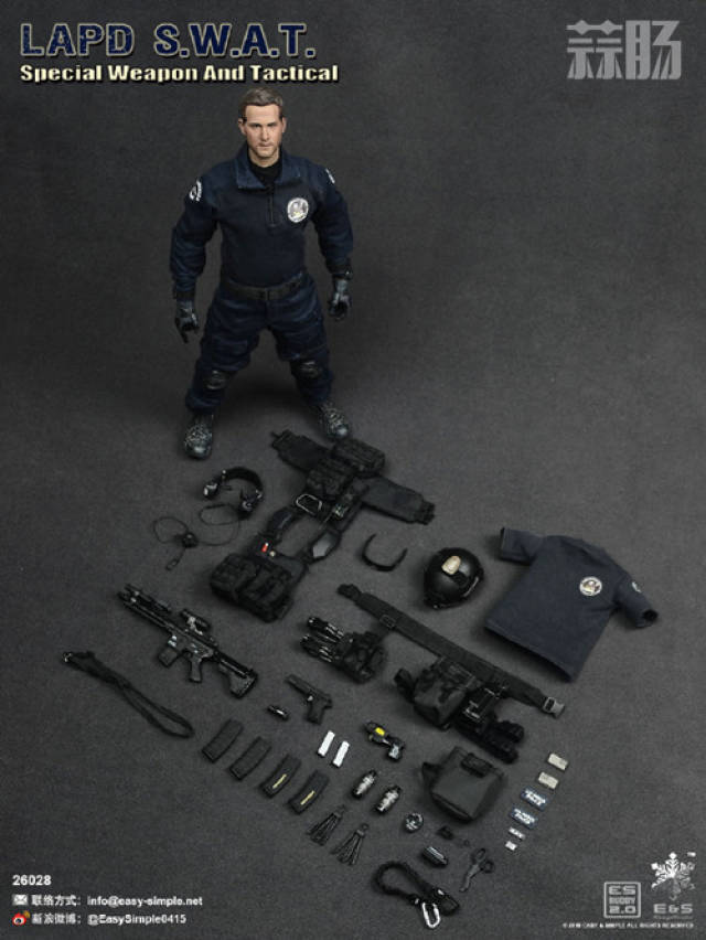 easy&simple新品:1/6 洛杉矶特警 lapd swat