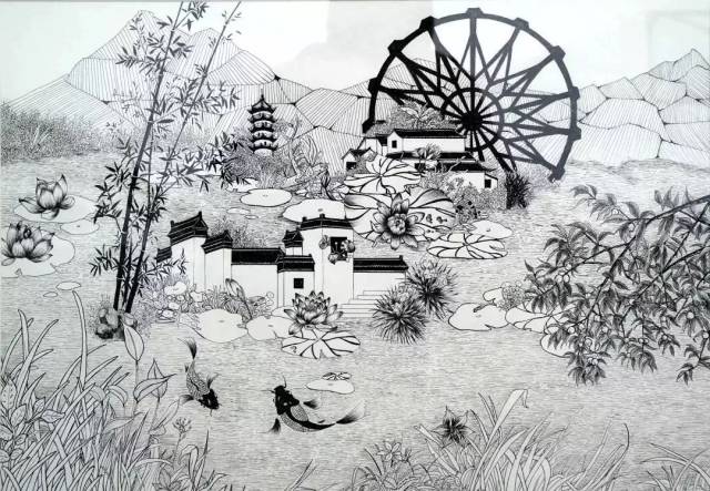 洛阳师范学院设计学院 符纪秀 《桃花岛春色》