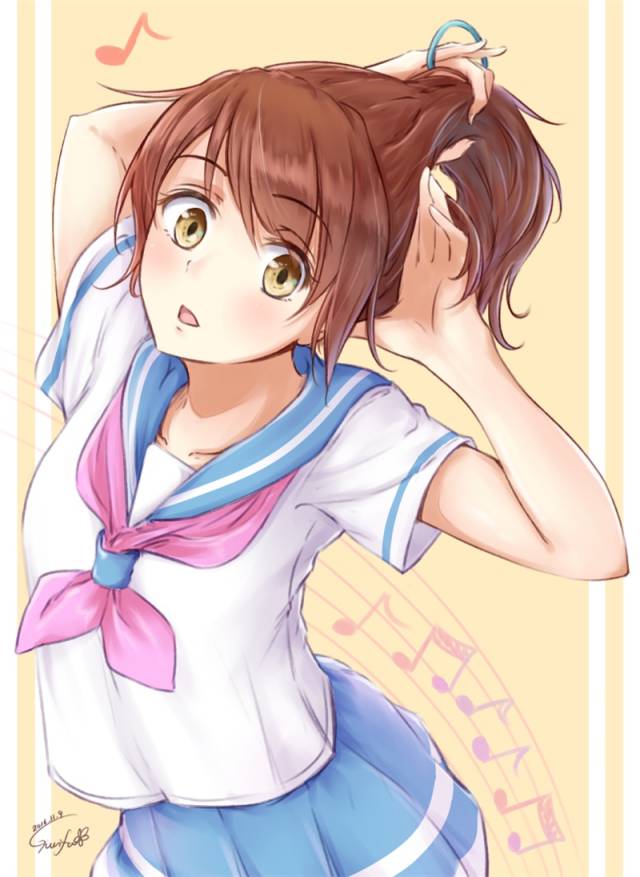 p站美图推荐——绑头发特辑