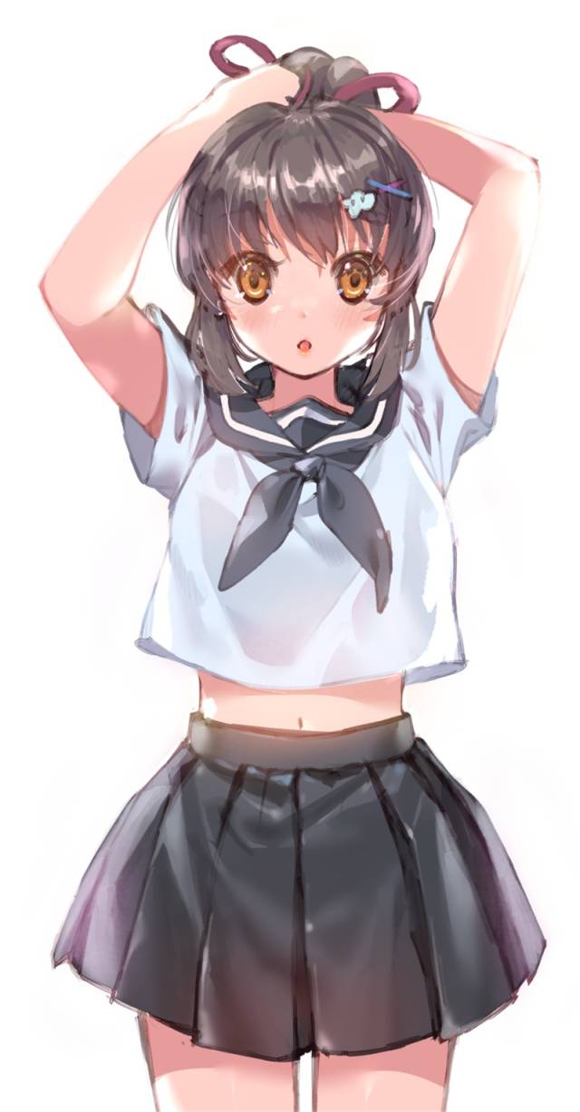 p站美图推荐——绑头发特辑