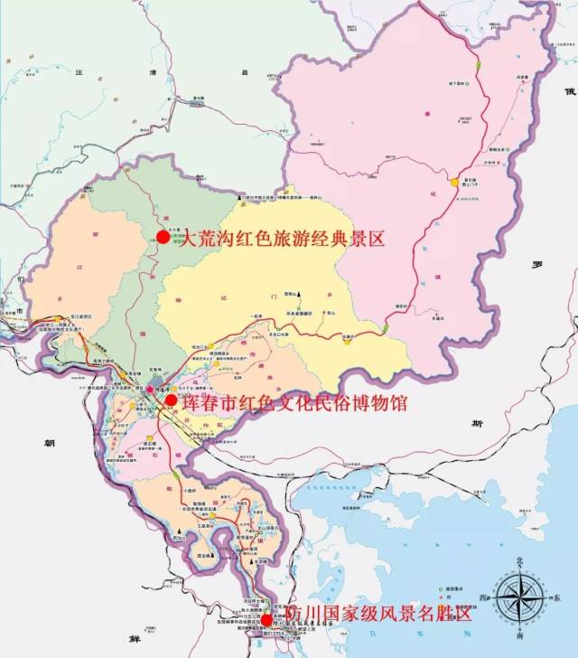 吉林珲春市地理位置图片