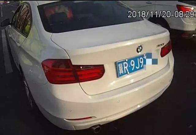 廊坊交口一白色宝马玩"变脸"!被抓挨罚!