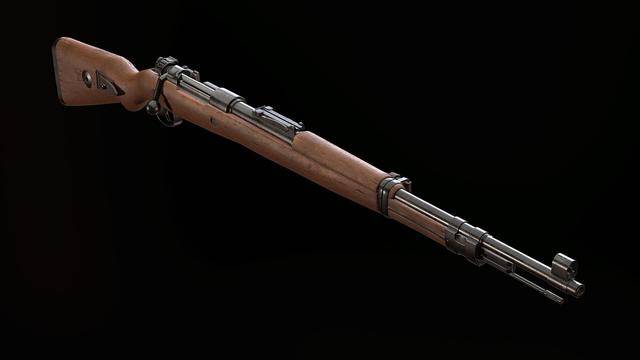 毛瑟98k细节特写,吃鸡神器,值得玩家收藏品味