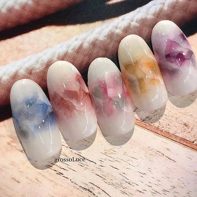 最美日式晕染美甲合辑,太美啦