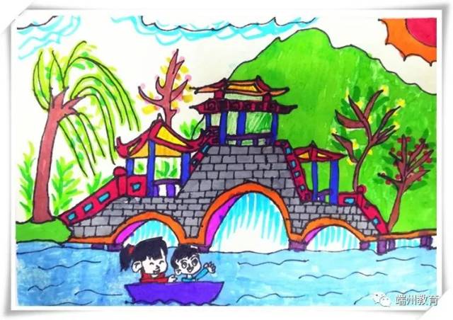 手绘明信片,展文明肇庆山美!水美!人文美!|创文我争先系列⑨