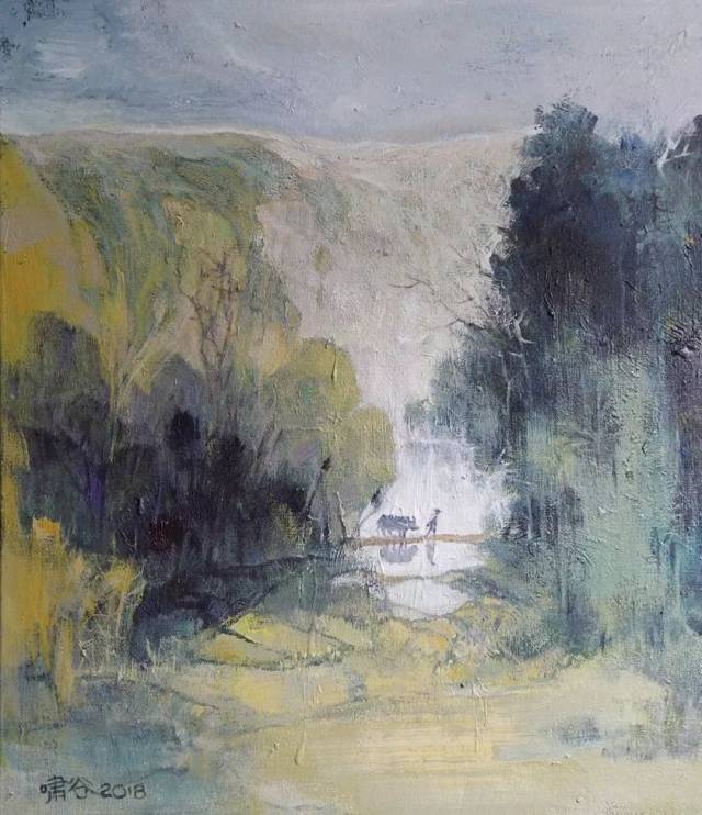 张啸谷油画作品