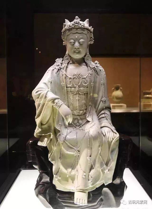 首都博物馆藏|元代瓷器(高清细节图)_觀音 首都博物馆藏|元代瓷器(高清细节图)_觀音