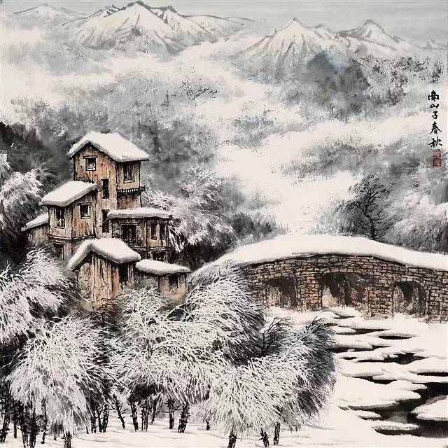 一教就会雾凇画技法