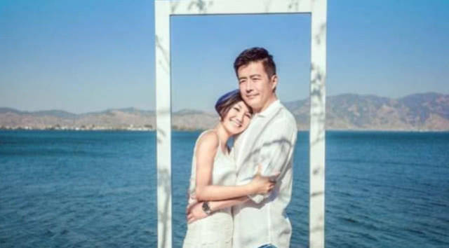 江珊与张博结婚照图片