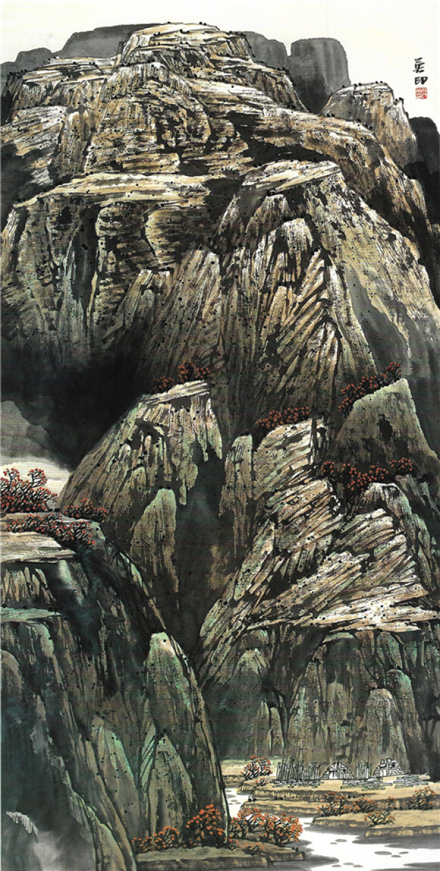 林英印山水画作品图片