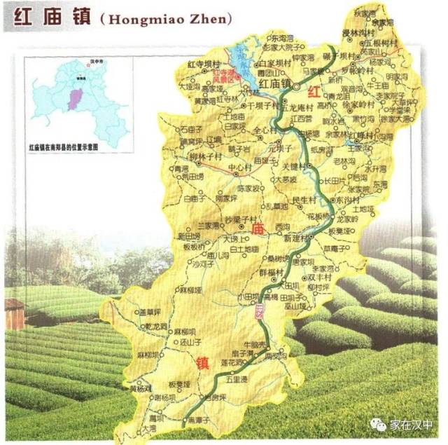 南郑区行政地图图片