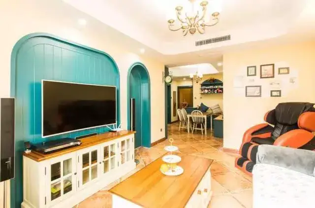 头一次见这样的电视墙设计,真漂亮!_手机搜狐网