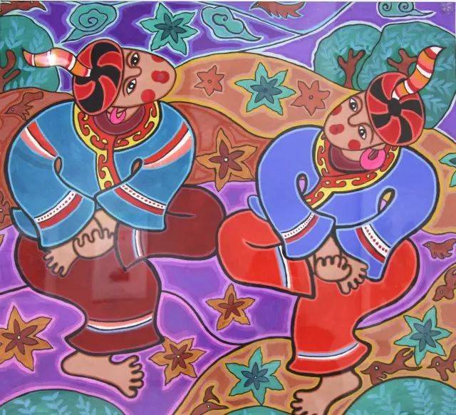 刻板的美学透视,而是运用大量大胆夸张的手法来表现自己的创作意图