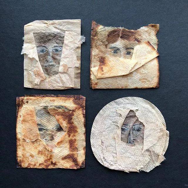 别具一格的水彩画:别人眼中的垃圾,在她眼里都是宝物