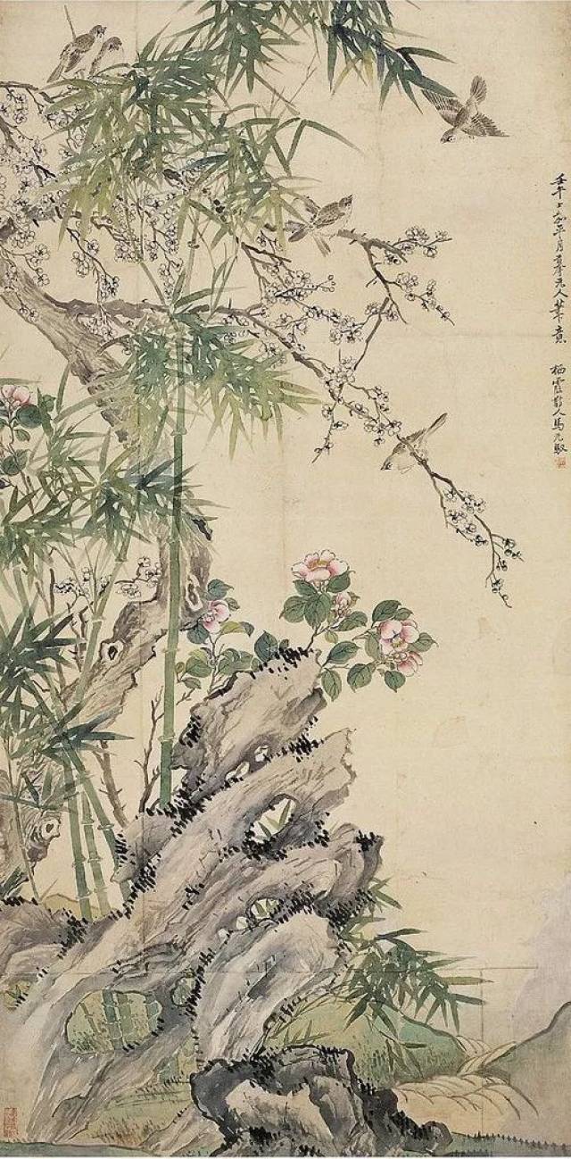 名家竹石图,竹石图,竹石图写意_文秘苑图库