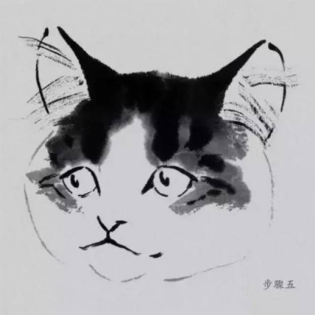 国画技法:小写意画猫技法