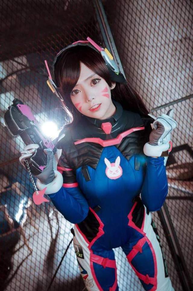 韩国正妹cos《守望先锋》d.va 颜值逆天,娇俏可爱_手机搜狐网