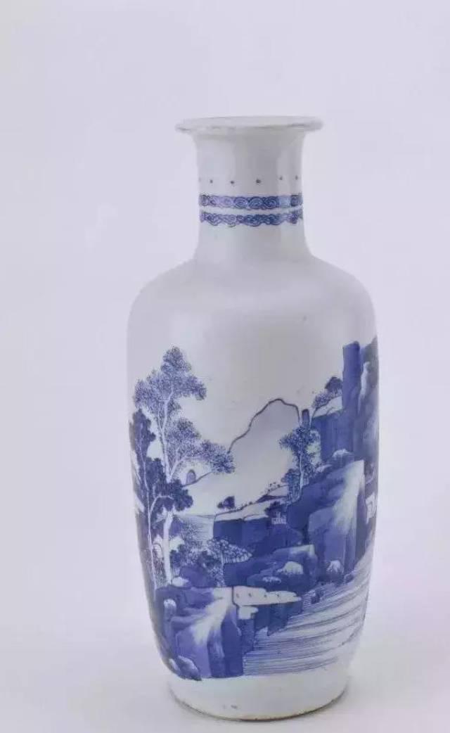 康熙时期独具特色的青花山水审美情趣！_搜狐网