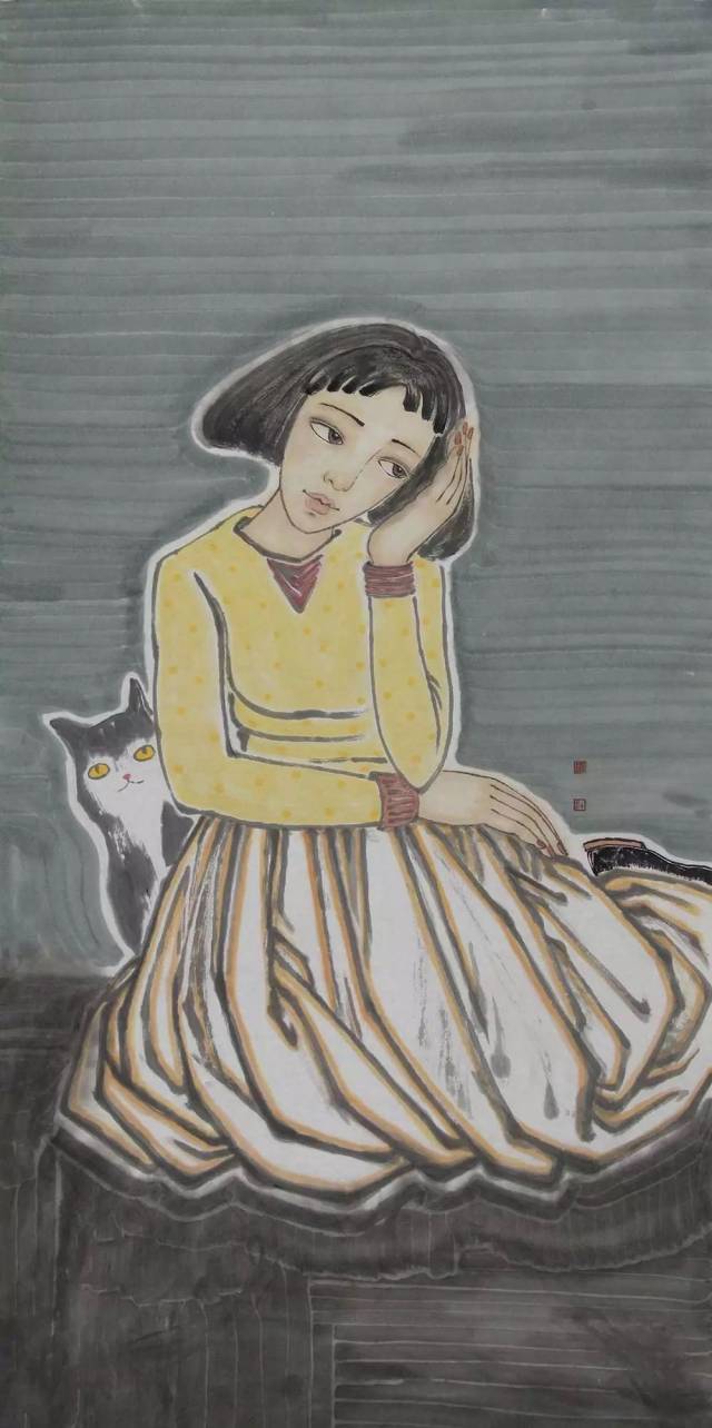 清纯回眸 富彩游思 | 刘帅人物画作品赏析【博宝·典藏】