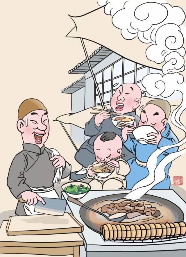 李志平 | 100幅《传统津味小吃》系列漫画赏析