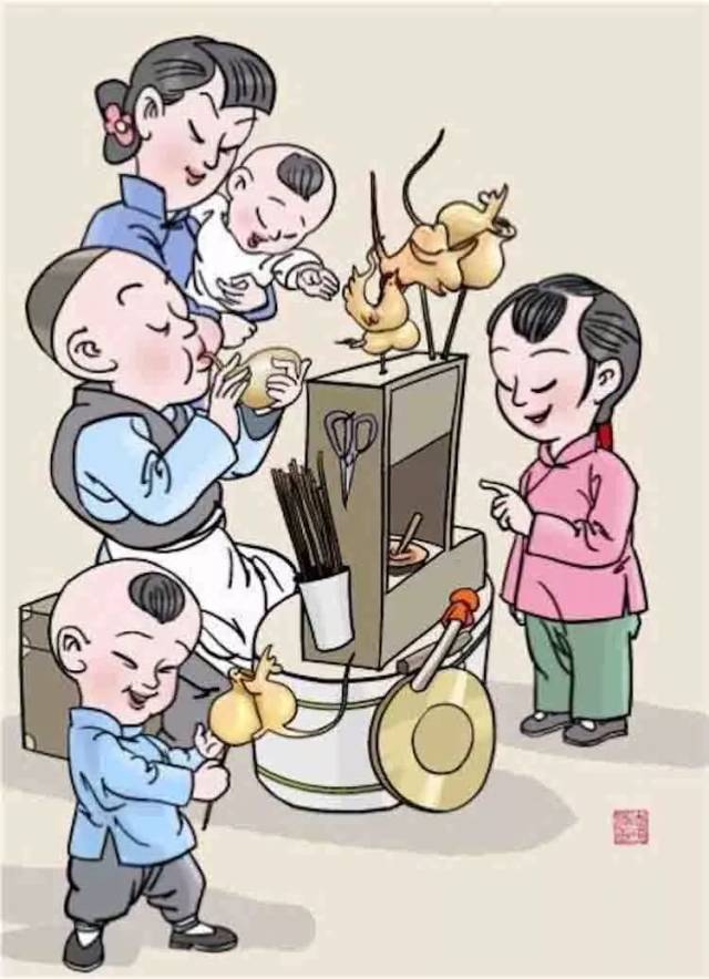 李志平 100幅《传统津味小吃》系列漫画赏析