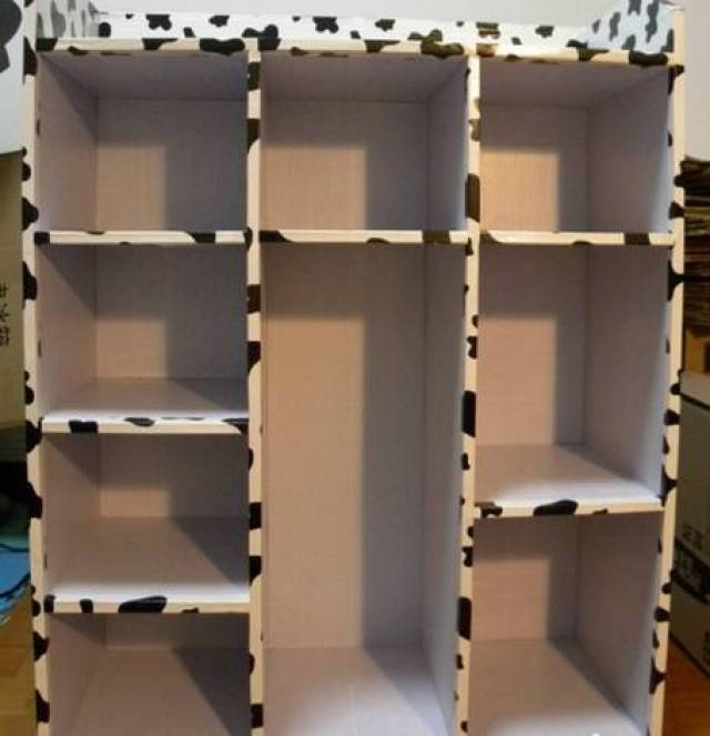 鞋盒做3层书架图片