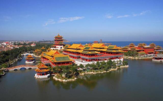 八仙过海景区的仿古建筑群很美，值得一看_蓬莱市