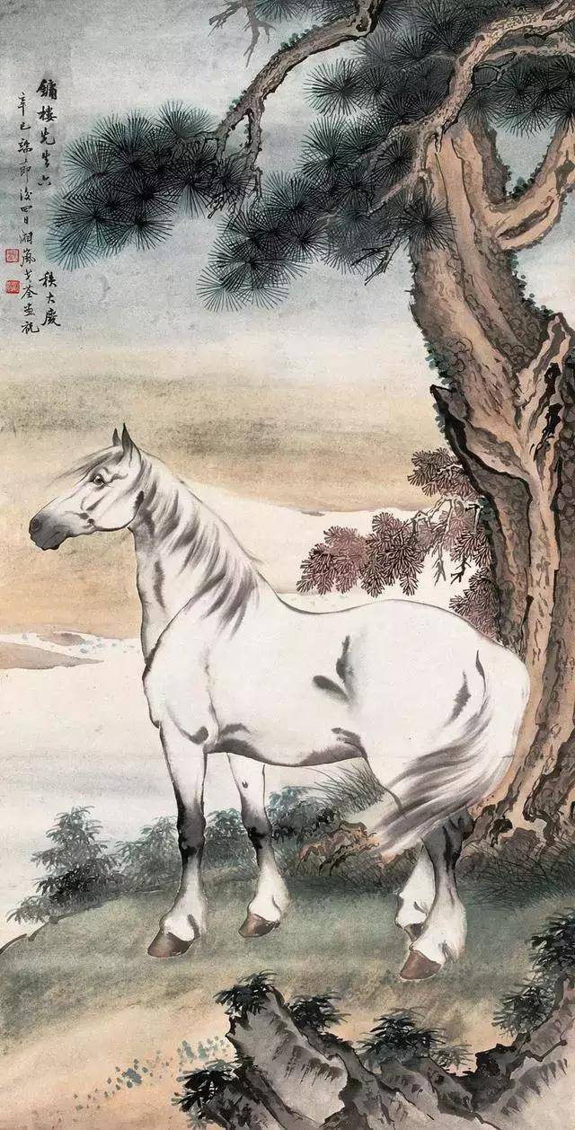 与徐悲鸿并称为北徐南戈的画马大师戈湘岚