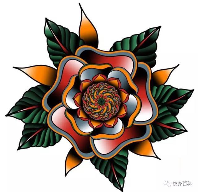 非常少见的梵花纹身手稿,还有组合呢!