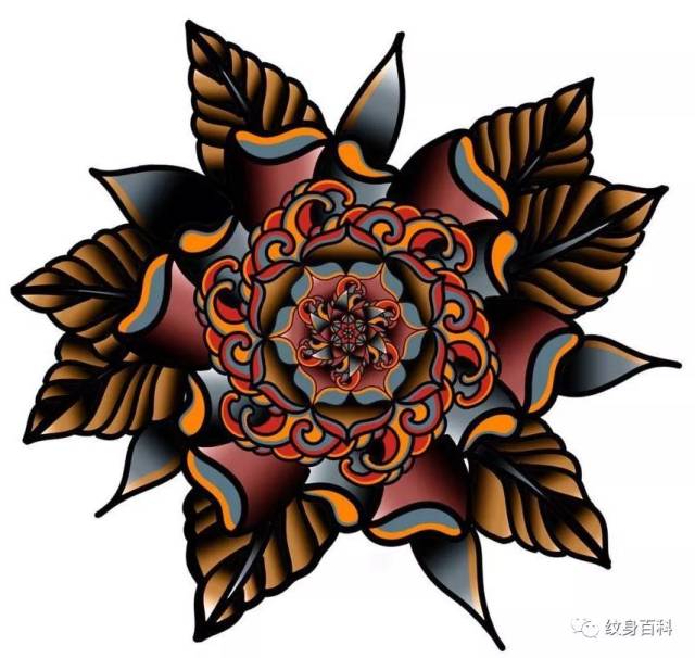 非常少见的梵花纹身手稿,还有组合呢!