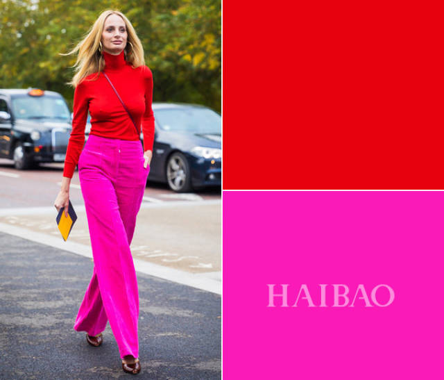 哪些配色时髦又高级?看似深奥的撞色搭配看这篇都能学会(下)