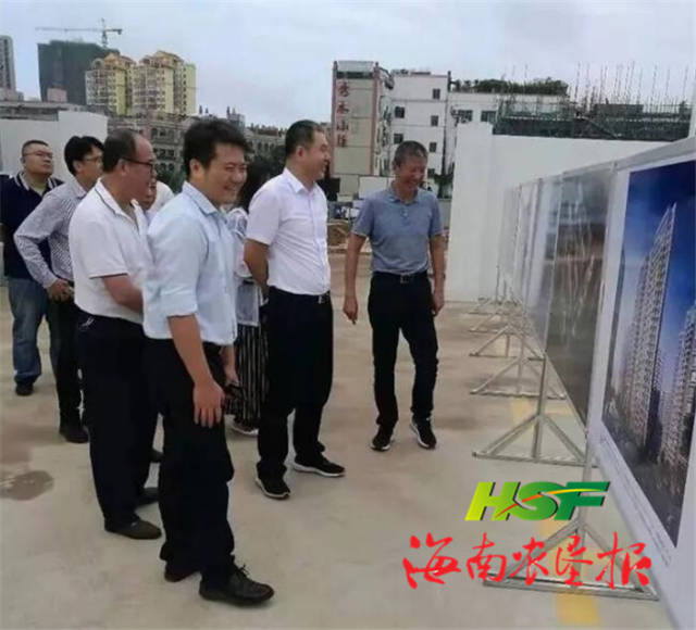 郭刚一行到宏达商城项目指挥部调研