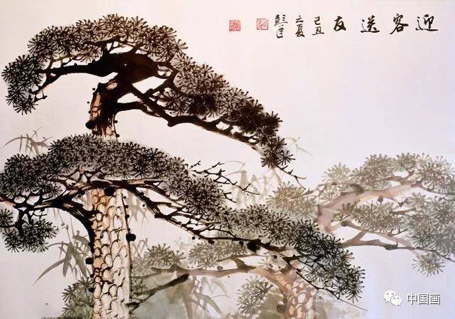 彩绘 書畫 中国美術 国画的艺术特征和基本技法_搜狐网