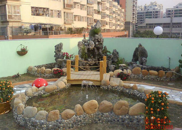 庭院假山鱼池这样做,让你拥有纯生态的自然景观