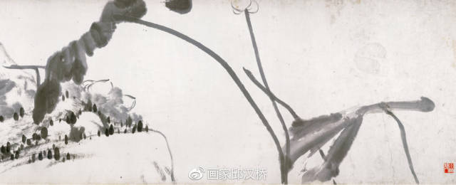 汉桥话画：清朱耷《河上花图卷》看八大山人起落人生_搜狐网
