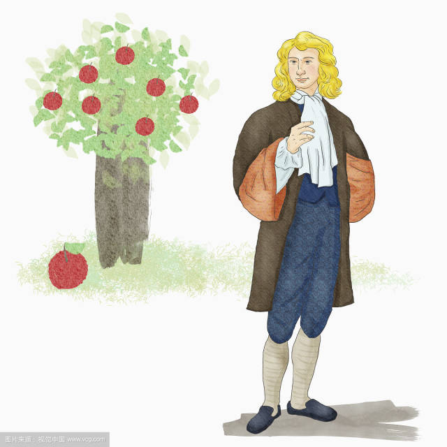 牛顿怎么画全身图片