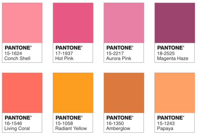 pantone 发布2019年留下代表色: 珊瑚橘色!