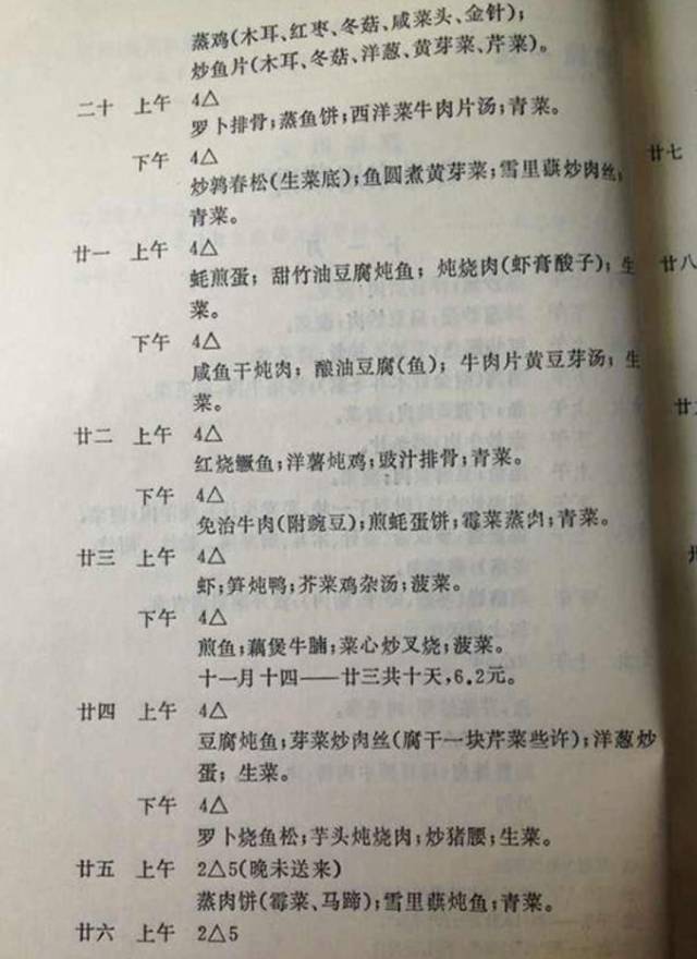 鲁迅家用菜谱