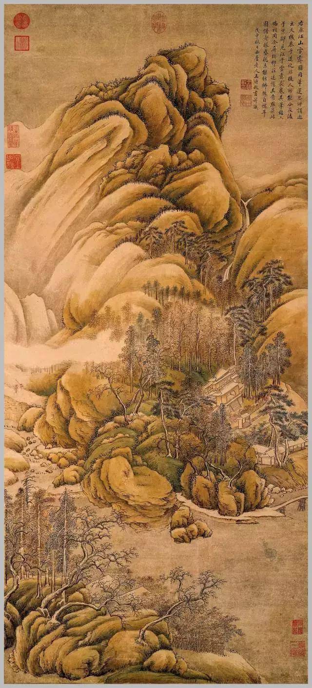 清代四王山水画高清图片赏析_搜狐网