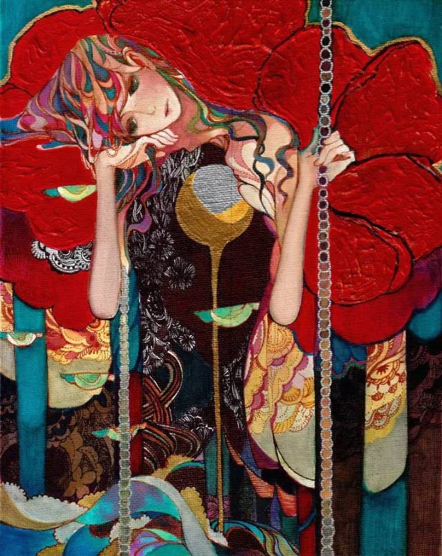 充满浪漫主义色彩的浮世绘风格马来西亚画师kidchan