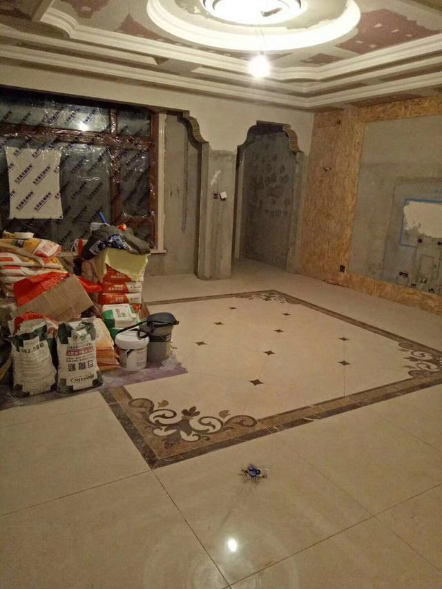 地砖拼花加地心