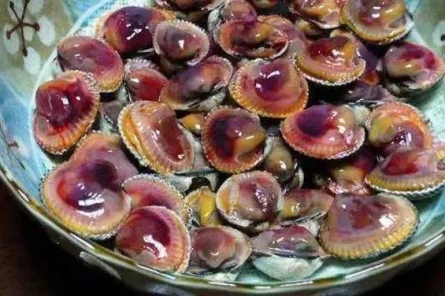 血蚶与其他贝类的最大区别在于,它的血液是红色的,是世界上为数不多