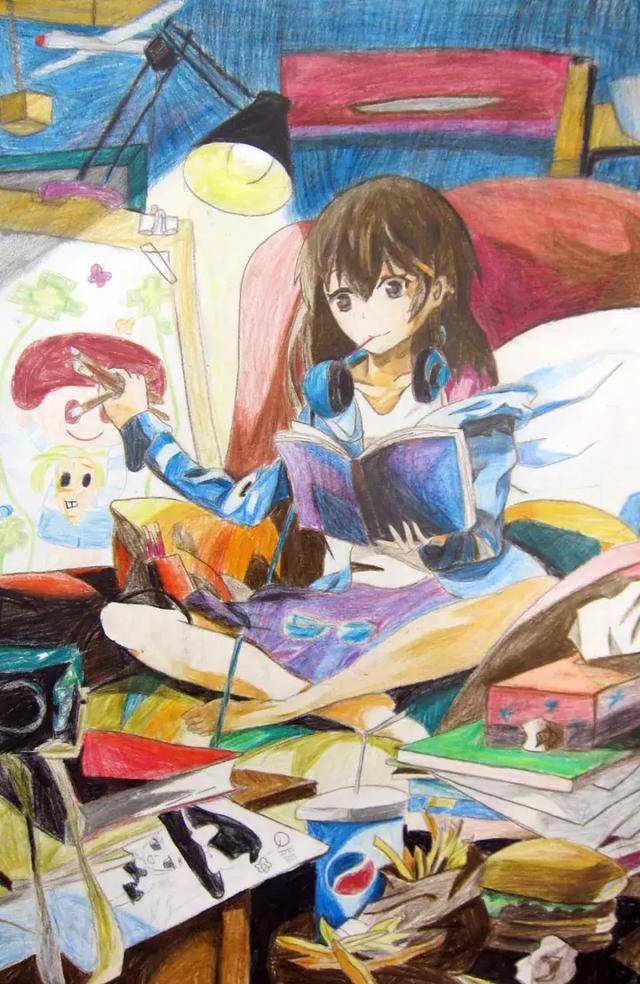 拿去!马克笔二次元教程,美少女就是这样画出来哒