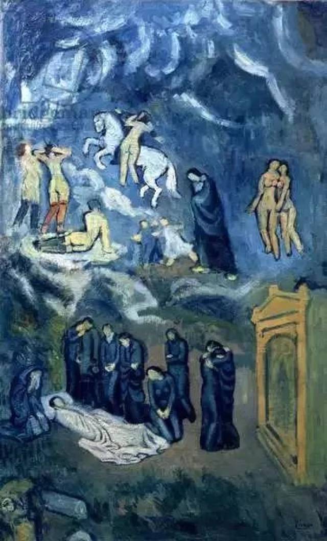 《棺材中的卡萨吉玛斯》,1901