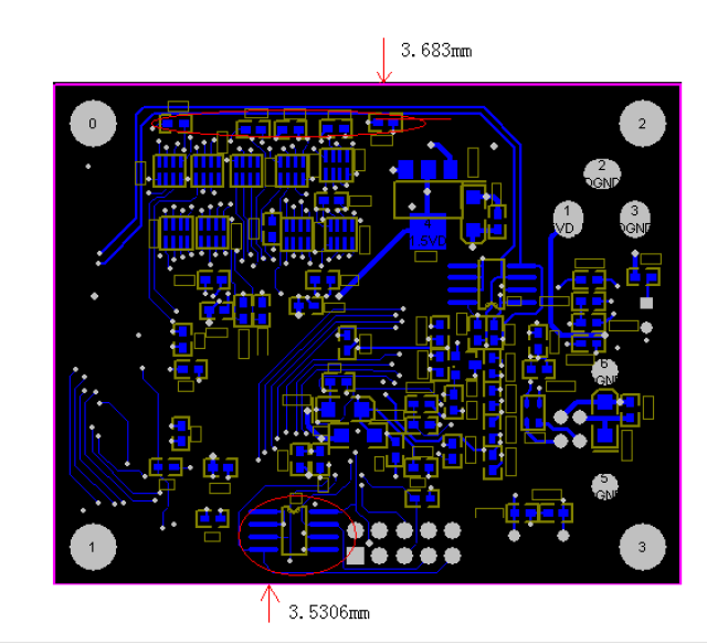 畫pcb時,在長邊方向要留不少於3mm的邊用於貼片機運送電路板,此範圍內